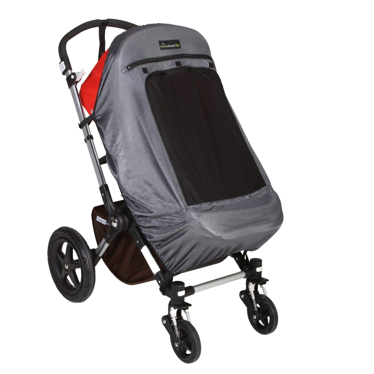 Universal Baby Pram & Stroller Sunshade (6m+) | UV Cover & Mosquito Net for Baby Strollers | Blocks up to 97.5% UV (UPF40+) | Portable Blackout Blind to Help Baby Sleep | SnoozeShade Plus Deluxe