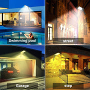 48 LED Waterproof Solar Security Lights with 3 Modes and Colour Temperature Adjustment