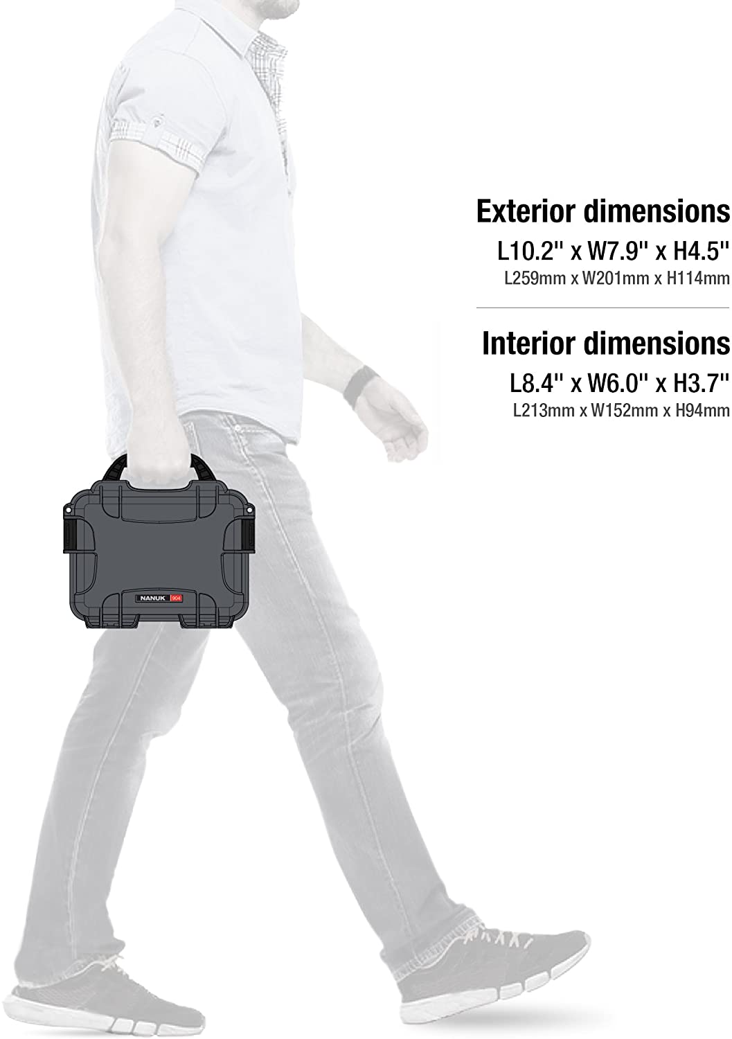 Nanuk 904 Waterproof Hard Case with Foam Insert