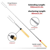 Marshmallow Roasting Stick, Splaks Marshmallow 8 Roasting Sticks 32 Inch Telescoping Extendable Roasting Sticks for BBQ Camping Campfire Grill Outdoor(Pack of 8 Sticks)