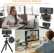 1080P Webcam with Built-in microphone