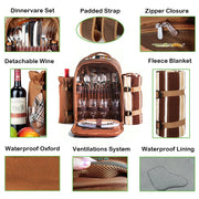 Picnic Backpack Bag- 4 Person