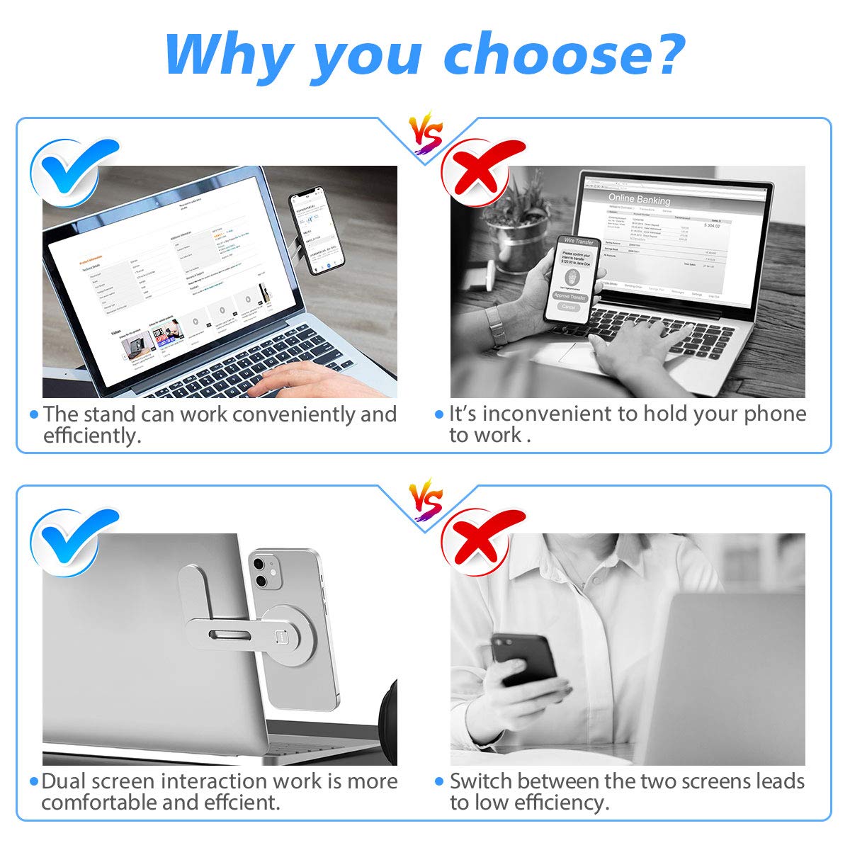 CloudValley Magnetic Laptop Phone Side Mount – 3 Colours