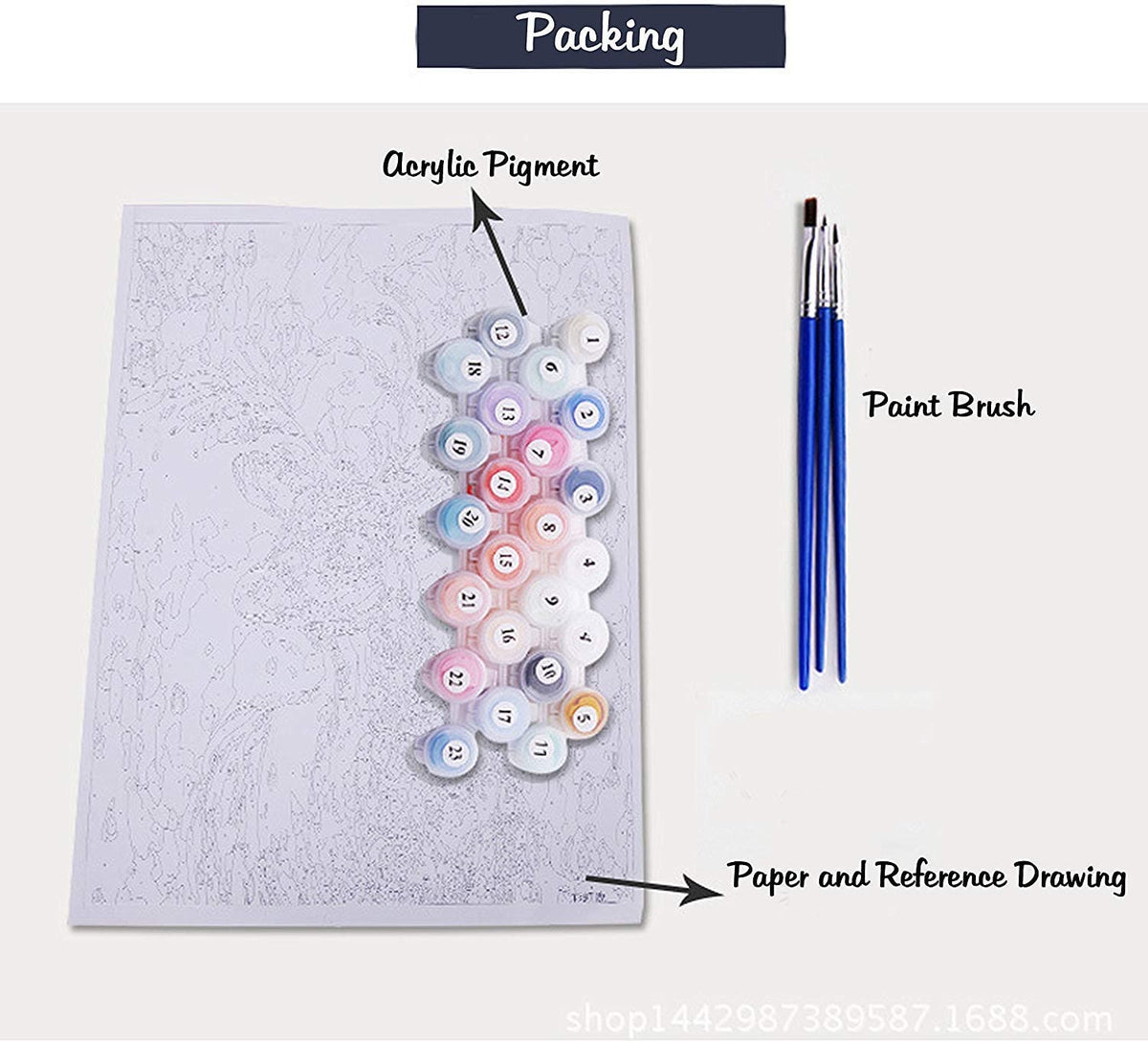 DIY Digital Canvas Oil Painting Kit