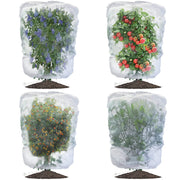 4-Pack Drawstring Fruit & Plant Protection Mesh Bags – 3.5 × 2.3 ft
