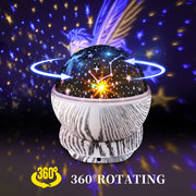 Rotating LED Star Projector Night Light with Music & Remote