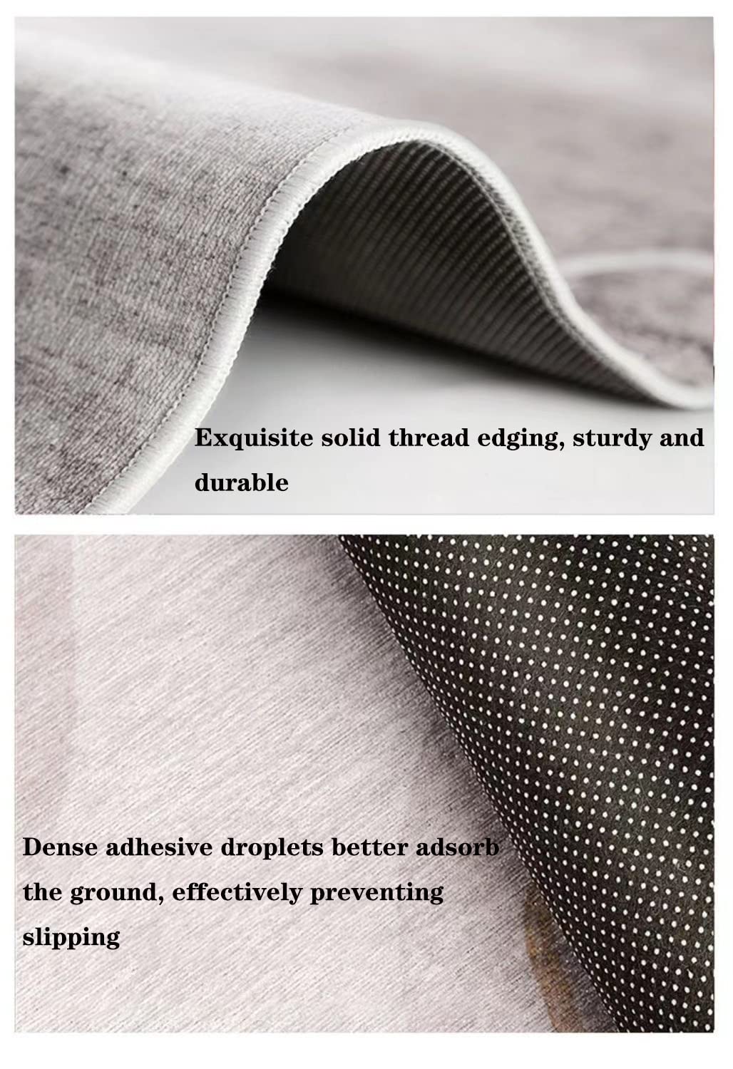 Modern Abstract Washable Short-Pile Area Rug