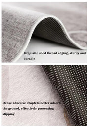 Modern Abstract Washable Short-Pile Area Rug