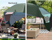 Beach Umbrella Outdoor Umbrellas Garden Sun Shade Shelter Patio 2.13M