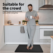 Black Cushioned Anti-Fatigue Mat – 71 × 44 cm