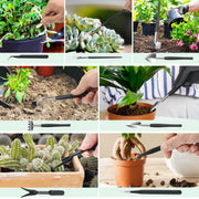 Bonsai Tools Kit, 21 Pcs Gardening Trimming Tools Set Include Pruning Shears, Scissors, Mini Rake, Round and Pointed Shovel &Bonsai Wire, Zip Storage PU Leather Bag,Gardening Gifts for Women,Men