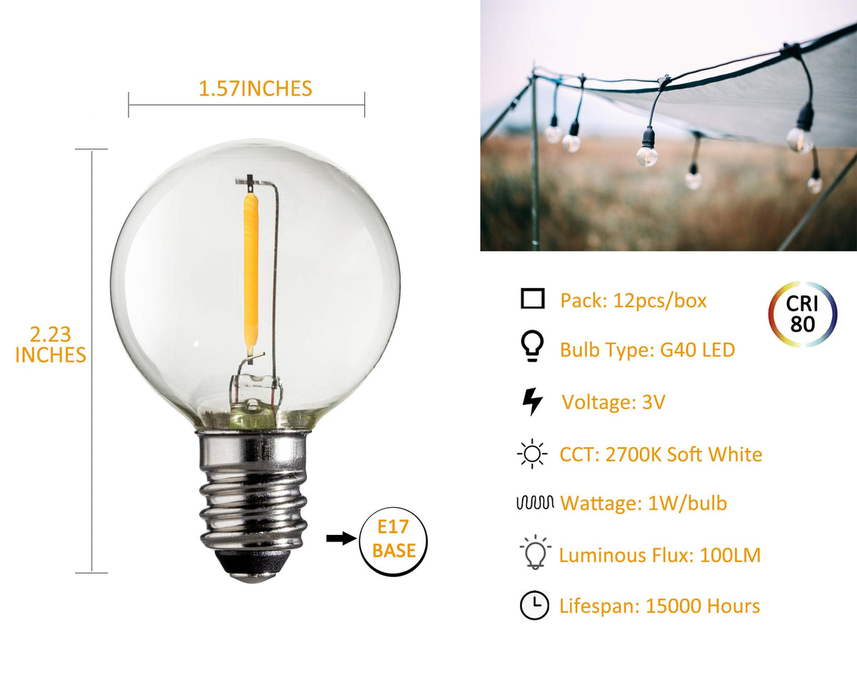 Solar String Lights-10 Globes