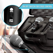 3-Piece Cardioid Dynamic Microphone Kit with Carry Case