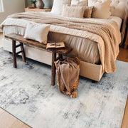 200 × 250 cm Grey Abstract Medium-Pile Area Rug