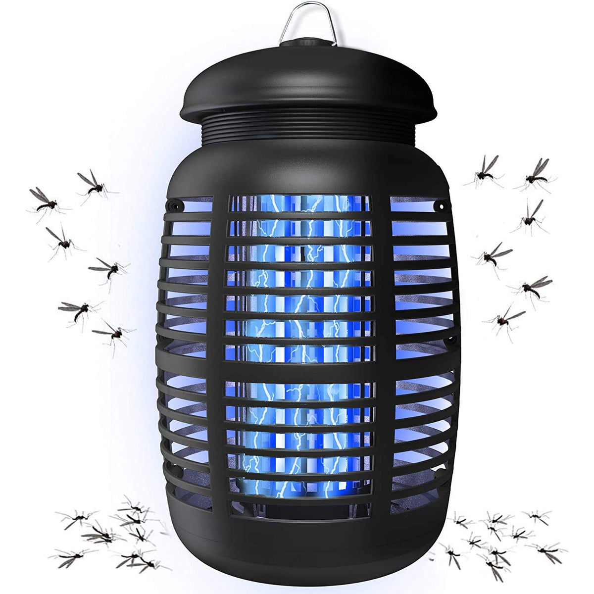 Pro Bug Zapper for Outdoor & Attractant - Effective 4000V Electric Mosquito Zappers/Killer - Insect Fly Trap, Waterproof Indoor and outdoor - Electronic Light Bulb Lamp for Backyard, Large