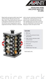 Revolving Herb & Spice Rack Set