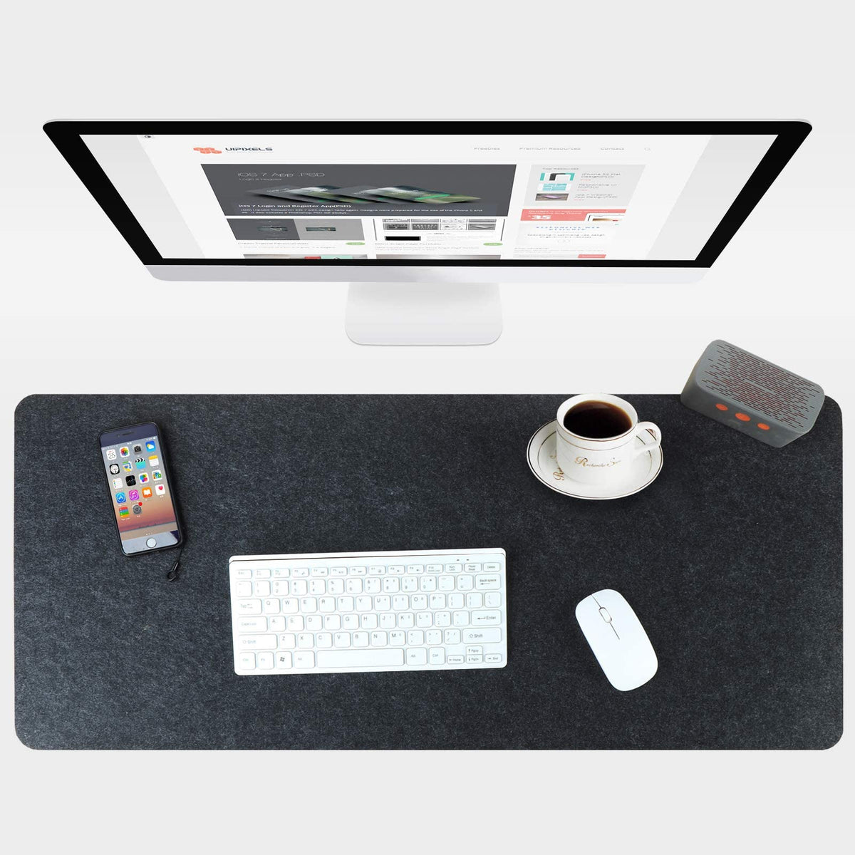 Felt Desk & Mouse Mat – 90 × 40cm or 100 × 40cm