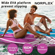 10 ft 6 in Inflatable Stand-Up Paddle Board Bundle – Pink