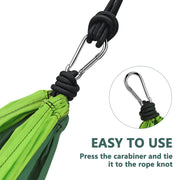 Outdoor Camping Hammock - Double & Single Portable Hammocks for Trees with Adjustable 2 Ropes for Travel, Hiking, Beach, Camping, Backpacking