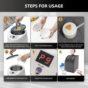 Portable Steam Sauna, Full Size Personal Home Spa with Remote Control, Steamer, Foldable Chair, Portable Sauna for Home