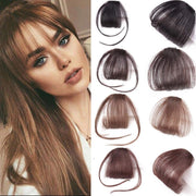 Dark-Brown Clip-In Fringe with Side Sections