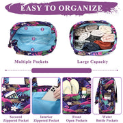Beach Bag for Women,VASCHY Lightweight Large Water Resistant Sandproof Fold-able Packable Pool Tote Bag w Zipper/Pockets for Vacation