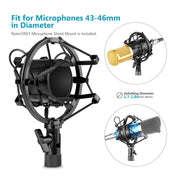 NEEWER 43–46mm Microphone Shock Mount – Black