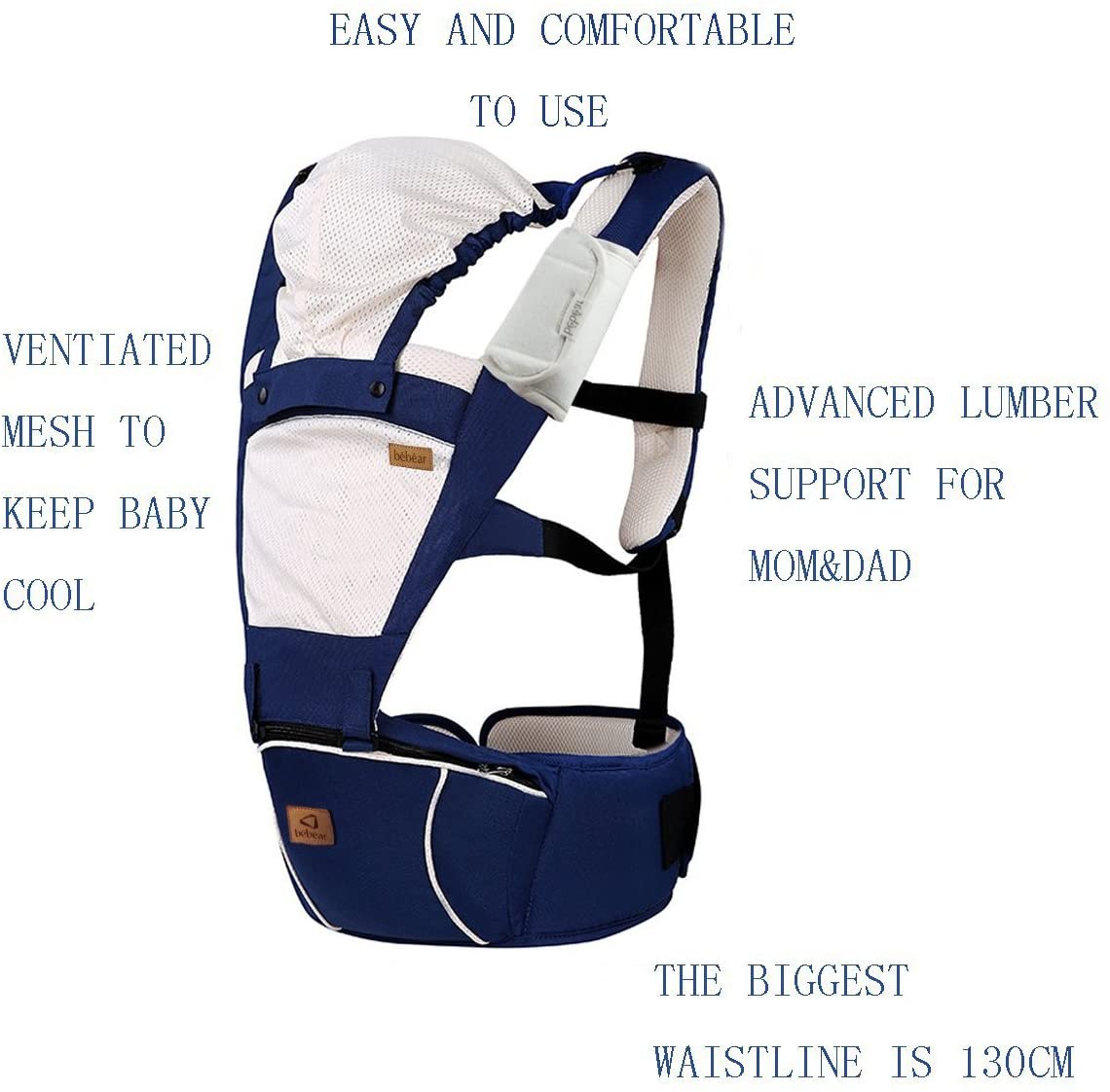 Sling and Baby Carrier 2 in 1 (Blue)