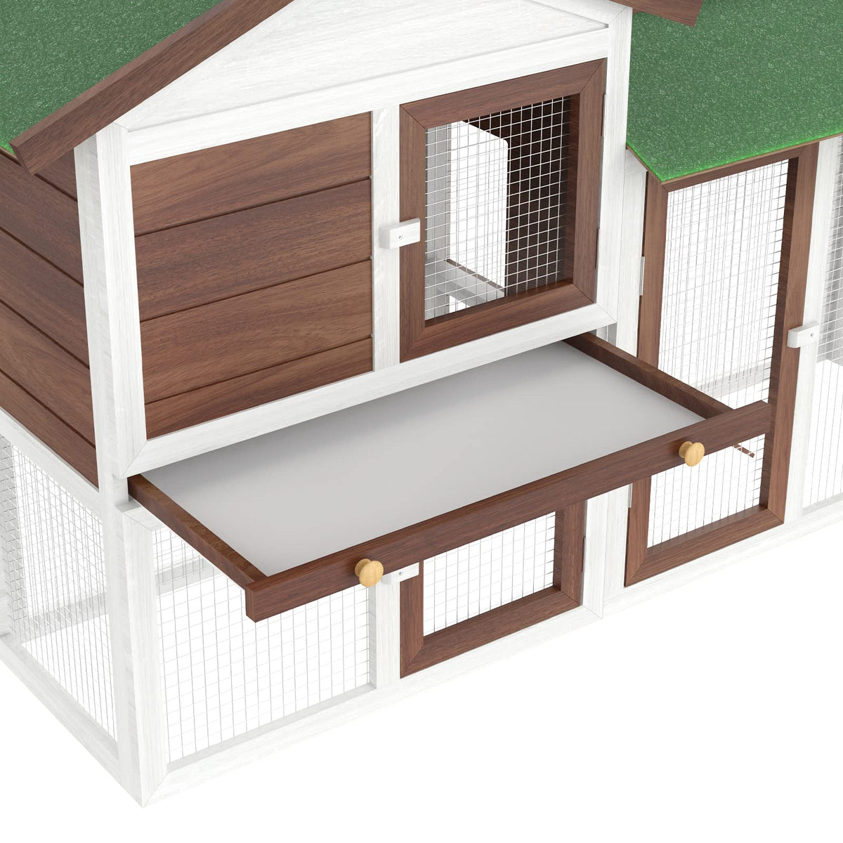 Large Wooden Small-Animal Hutch & Run