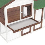 Large Wooden Small-Animal Hutch & Run