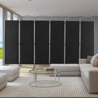 188cm Folding 6-Panel Room Divider – 4 Colours