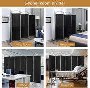 188cm Folding 6-Panel Room Divider – 4 Colours