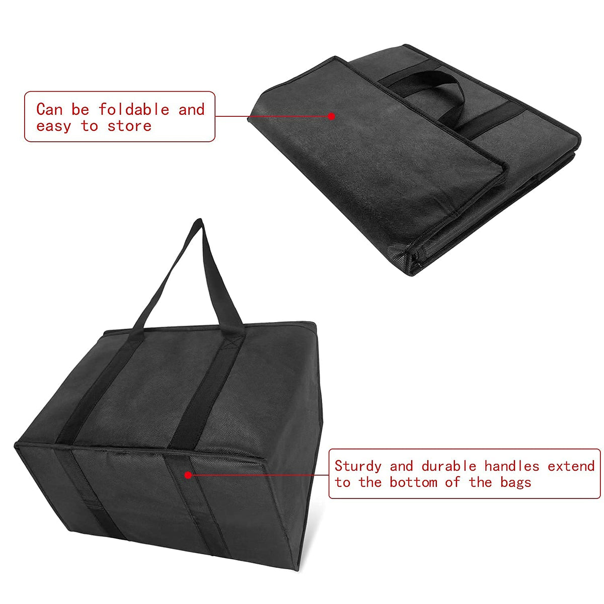 Large Insulated Grocery & Cooler Bags – 2 Pack