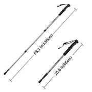 2-Pack Adjustable Anti-Shock Aluminium Trekking Poles