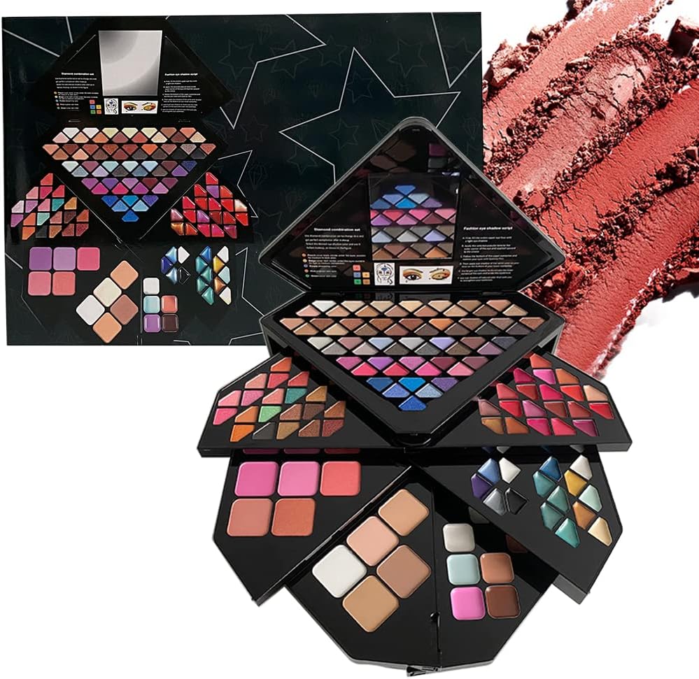 Full Makeup Palette Set For Women,All in One Makeup Kit,130 Colors Make Up Palette Set - Including Eyeshadow, Lip Gloss, Concealer, Highlighter, Eyebrow Gel And Blush Makeup Gift Kit (130 colors)