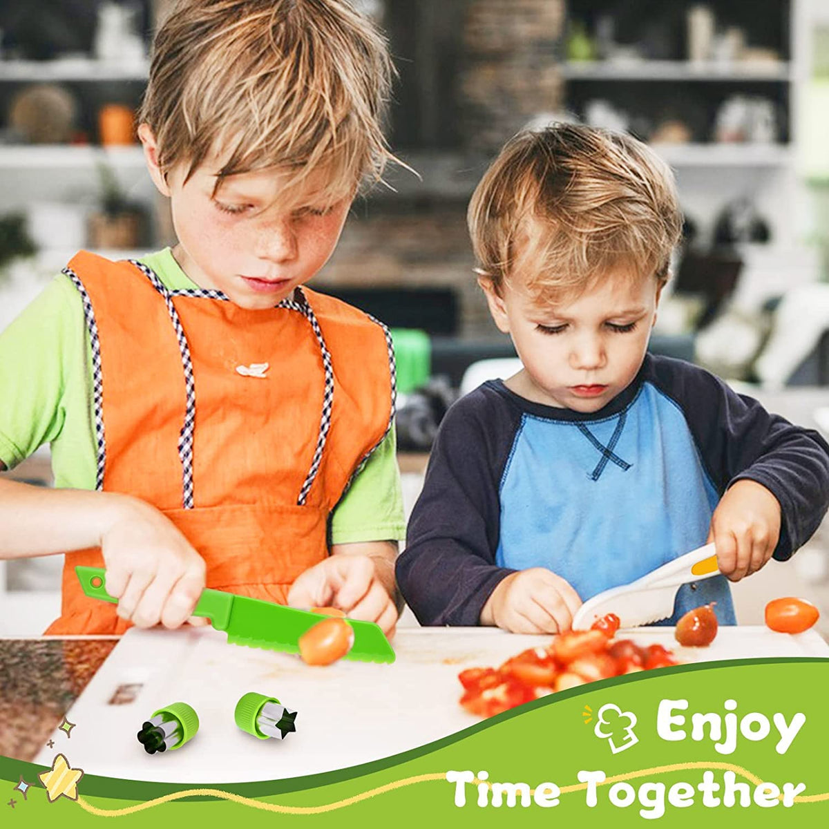 13-Piece Children’s Kitchen Tool Set for Supervised Cooking