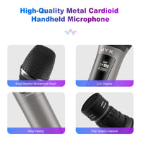 JYX Dual Rechargeable UHF Wireless Microphone Set