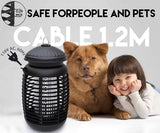 Pro Bug Zapper for Outdoor & Attractant - Effective 4000V Electric Mosquito Zappers/Killer - Insect Fly Trap, Waterproof Indoor and outdoor - Electronic Light Bulb Lamp for Backyard, Large