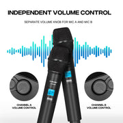 G-MARK Dual-Channel UHF Wireless Microphone System