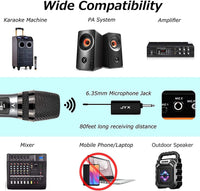 JYX Single UHF Wireless Microphone with Rechargeable Receiver