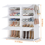 5-Tier Modular Shoe Cabinet – Up to 20 Pairs
