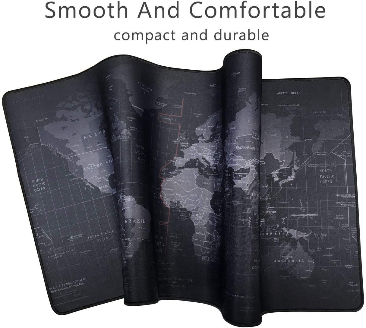 Mouse Pad, JRINTL Extended Gaming Mouse Pad Large Size 800x300mm Ergonomic Multipurpose Comfortable Anti-Fray Stitched Edges Mouse pad Desk Mat for Gamer Computer PC Keyboard and Mouse