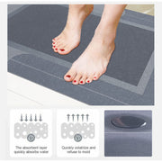 Semicircle Quick-Dry Bathroom Mat – 40 × 60 cm