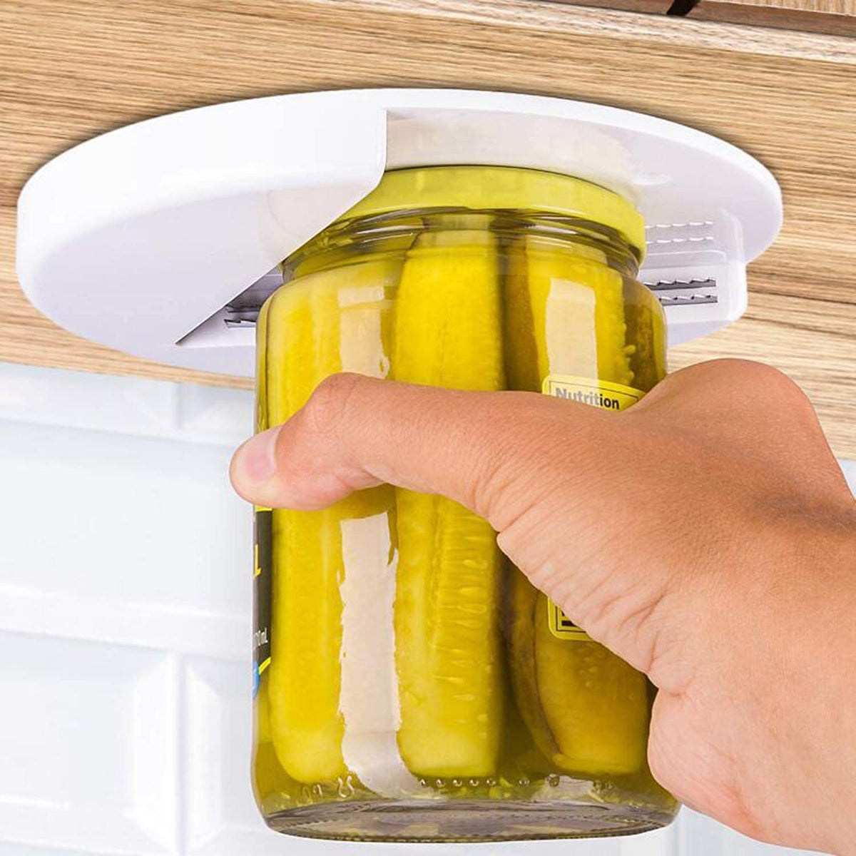 Under-Cabinet Jar & Bottle Lid Opener