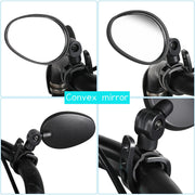 360° Adjustable Convex Handlebar Mirrors – 2 Pack