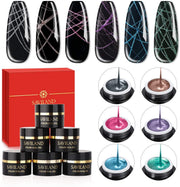 Saviland Metallic Spider Nail Gel