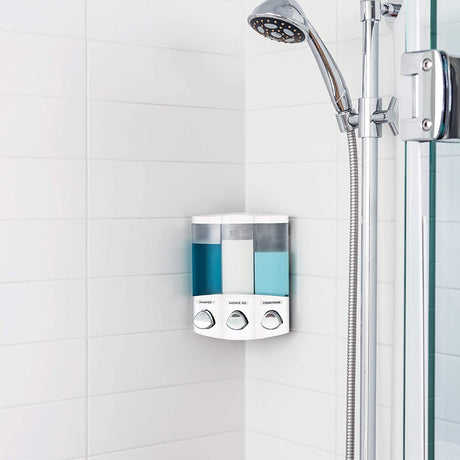 3-Chamber Soap and Shower Dispenser