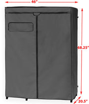 SIMPLE HOUSEWARE Covered Portable Wardrobe – 116.8cm