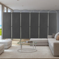188cm Folding 6-Panel Room Divider – 4 Colours