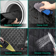 Water-Resistant Rear Dog Car-Seat Cover with Seat Belt